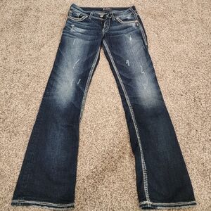 Silver Suki Boot Cut Vintage Jeans
